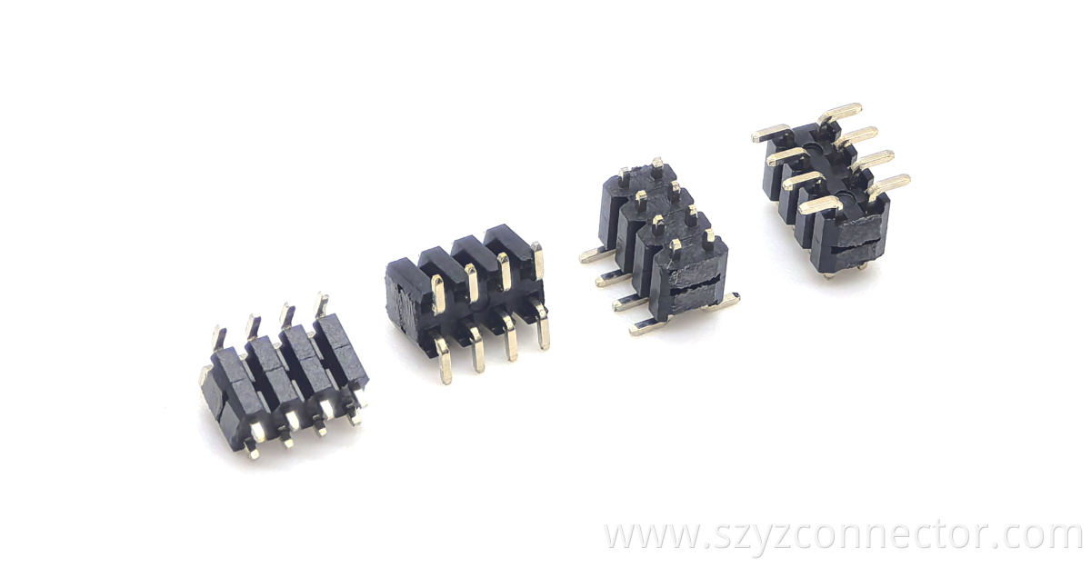 2.0mm Pitch Pin header Connector Dual Row SMT Two-layer Plastic H4.0mm 2*4P 2.0mm Pitch Pin header Connector Dual Row SMT Two-layer Plastic H4.0mm 2*4P